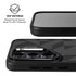 Black Geometric Galaxy S25 Kickstand Case