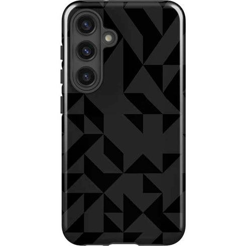 Black Geometric Galaxy S25 Plus Impact Case