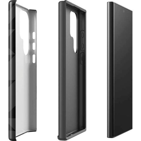 Black Geometric Galaxy S25 Ultra Impact Case