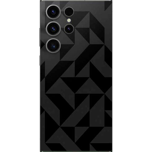 Black Geometric Galaxy S25 Ultra Skin
