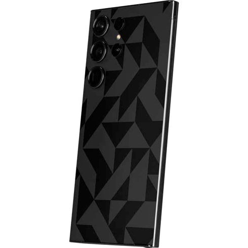 Black Geometric Galaxy S25 Ultra Skin