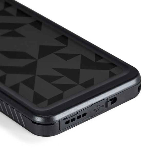 Black Geometric Galaxy S24 Waterproof Case