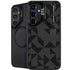 Black Geometric Galaxy S25 FE Kickstand Case