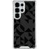 Black Geometric Galaxy S25 Ultra Clear Case