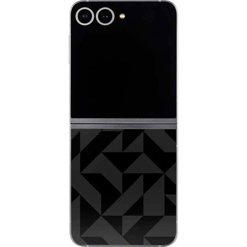 Black Geometric Galaxy Z Flip6 Skin