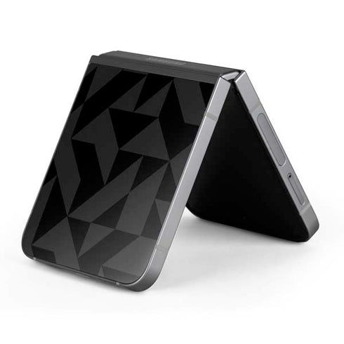 Black Geometric Galaxy Z Flip6 Skin