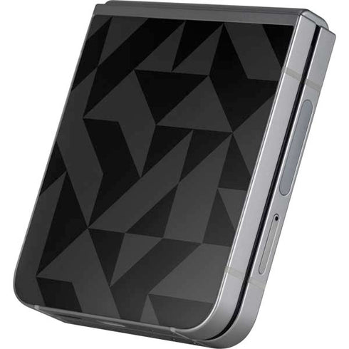 Black Geometric Galaxy Z Flip6 Skin