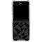 Black Geometric Galaxy Z Flip6 Clear Case