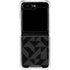 Black Geometric Galaxy Z Flip6 Clear Case