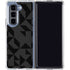 Black Geometric Galaxy Z Fold5 5G Clear Case