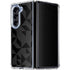 Black Geometric Galaxy Z Fold5 5G Clear Case
