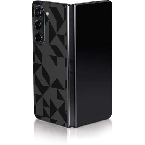 Black Geometric Galaxy Z Fold5 5G Skin