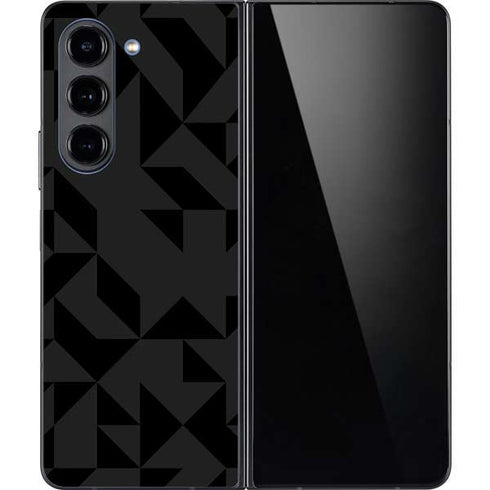 Black Geometric Galaxy Z Fold5 5G Skin
