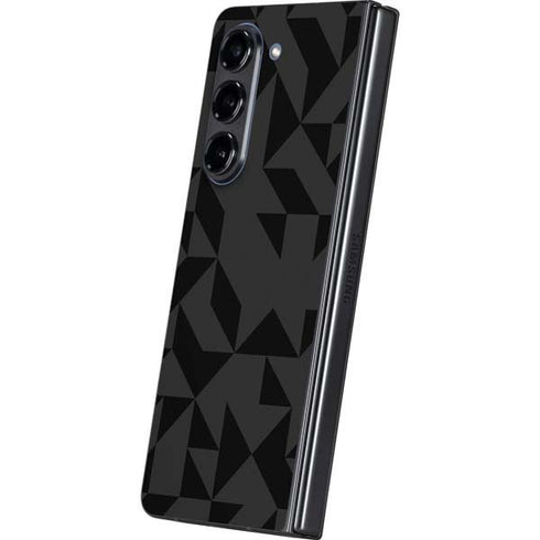 Black Geometric Galaxy Z Fold5 5G Skin