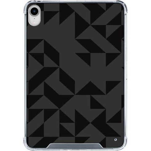 Black Geometric iPad 11th Gen (2025) Clear Case