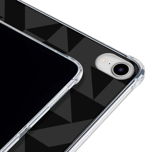 Black Geometric iPad 11th Gen (2025) Clear Case