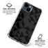 Black Geometric iPhone 15 Clear Case