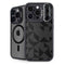 Black Geometric iPhone 15 Pro Kickstand Case