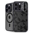 Black Geometric iPhone 15 Pro Kickstand Case