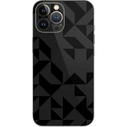 Black Geometric iPhone 15 Pro Max Skin