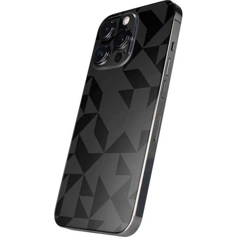 Black Geometric iPhone 15 Pro Max Skin