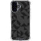 Black Geometric iPhone 16 Clear Case