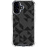 Black Geometric iPhone 16 Clear Case