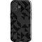 Black Geometric iPhone 16 Plus Impact Case