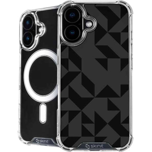 Black Geometric iPhone 16 Plus MagSafe Case