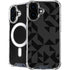 Black Geometric iPhone 16 Plus MagSafe Case