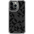 Black Geometric iPhone 16 Pro Clear Case
