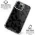 Black Geometric iPhone 16 Pro Max Clear Case