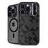 Black Geometric iPhone 16 Pro Max Kickstand Case