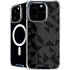 Black Geometric iPhone 16 Pro Max MagSafe Case