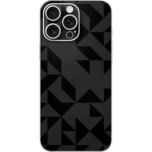 Black Geometric iPhone 16 Pro Max Skin