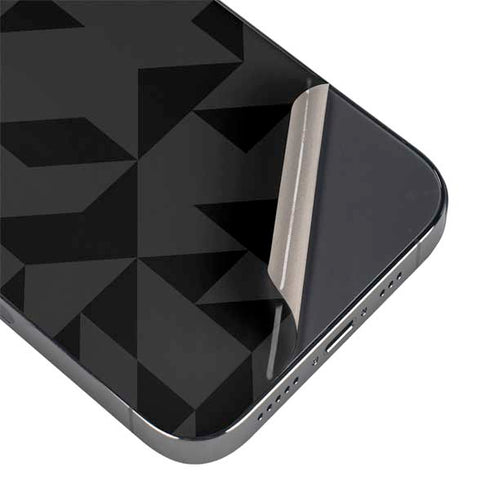 Black Geometric iPhone 16 Pro Max Skin