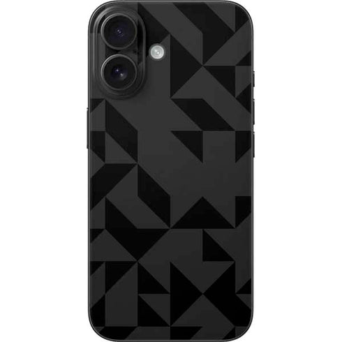 Black Geometric iPhone 16 Skin