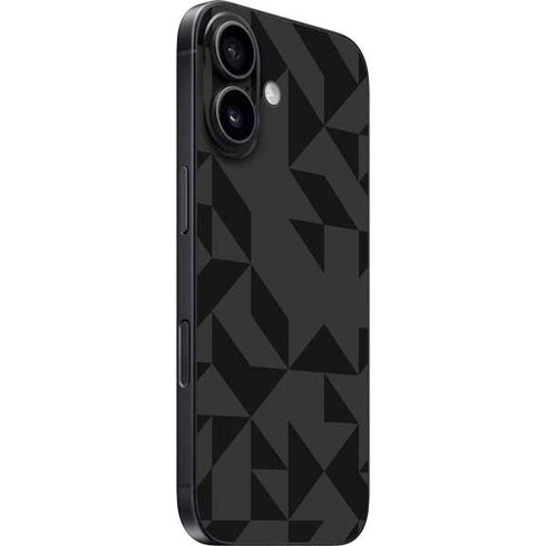 Black Geometric iPhone 16 Skin