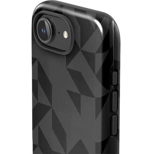 Black Geometric iPhone 16e Impact Case