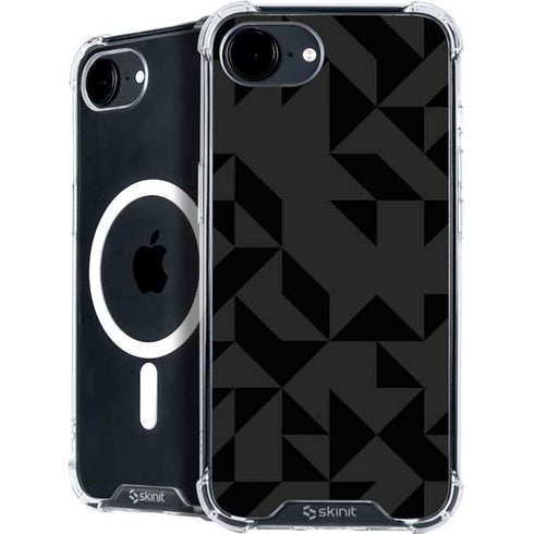 Black Geometric iPhone 16e MagSafe Case