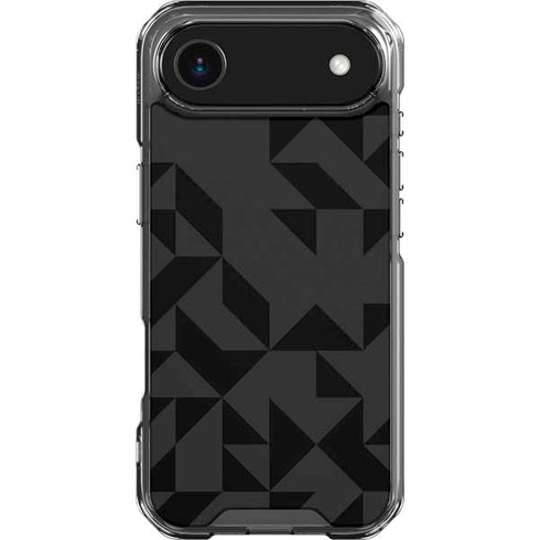Black Geometric iPhone 17 Air Clear Case