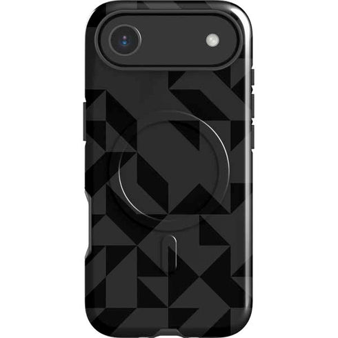 Black Geometric iPhone 17 Air Magsafe Impact Case