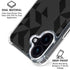 Black Geometric iPhone 17 Clear Case