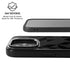 Black Geometric iPhone 17 Kickstand Case