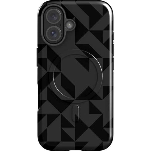 Black Geometric iPhone 17 Magsafe Impact Case