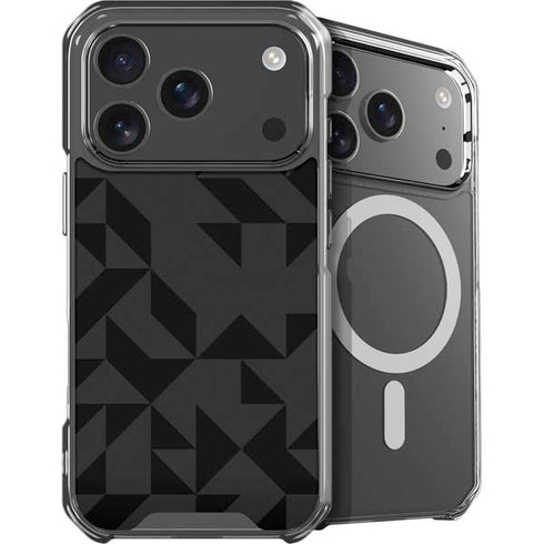 Black Geometric iPhone 17 Pro Max MagSafe Case