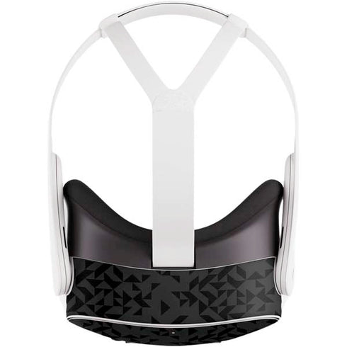 Black Geometric Meta Quest 3S Skin