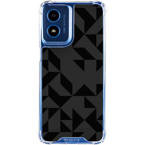 Black Geometric Moto G 5G (2024) Clear Case