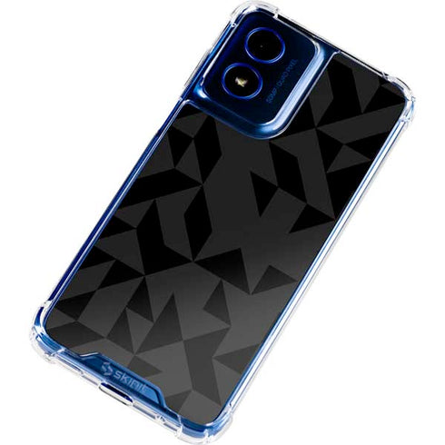 Black Geometric Moto G Play 4G (2024) Clear Case