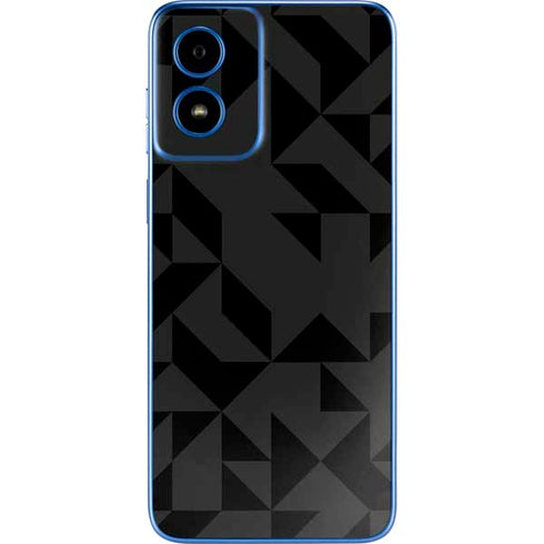 Black Geometric Moto G Play 4G (2024) Skin